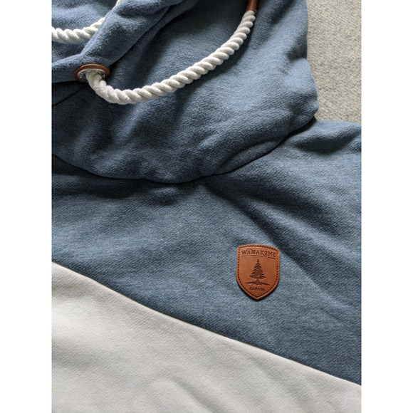 Wanakome Selene Hoodie Womens Size XL Mix Green White Blue Thick Heavy Outdoor - Picture 2 of 7